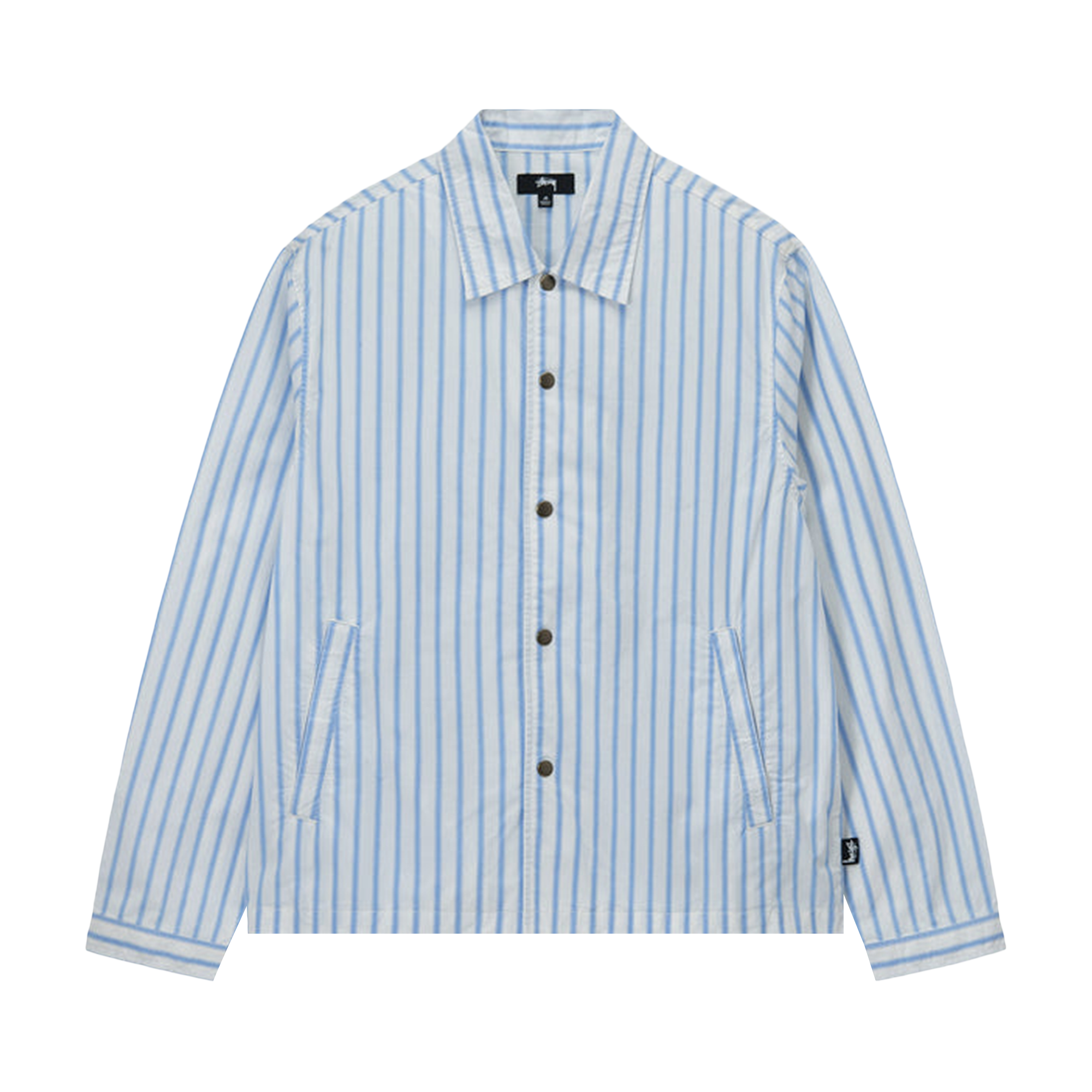 Pre-owned Stussy Coach Shirt 'stripe' In Multi-color