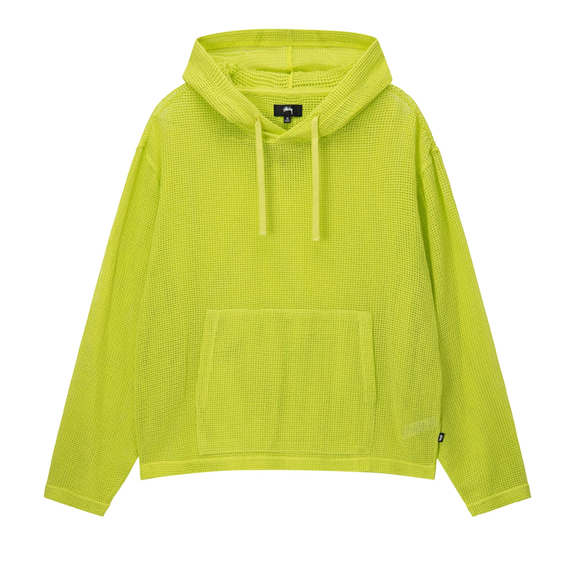 Stussy Cotton Mesh Hoodie 'Lime' | Green | Men's Size L