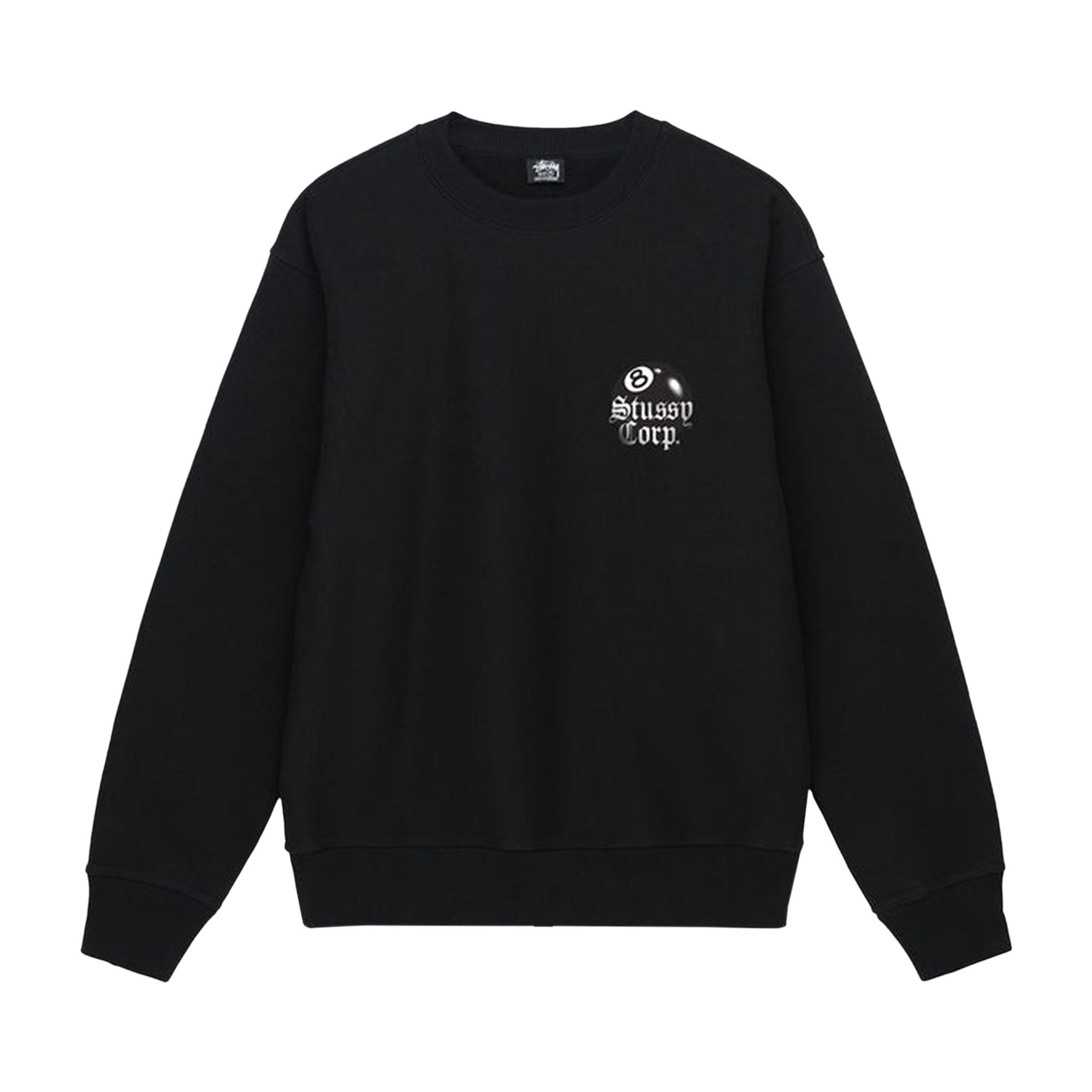 Stussy 8 Ball Corp. Crew 'Black' | Men's Size 2XL