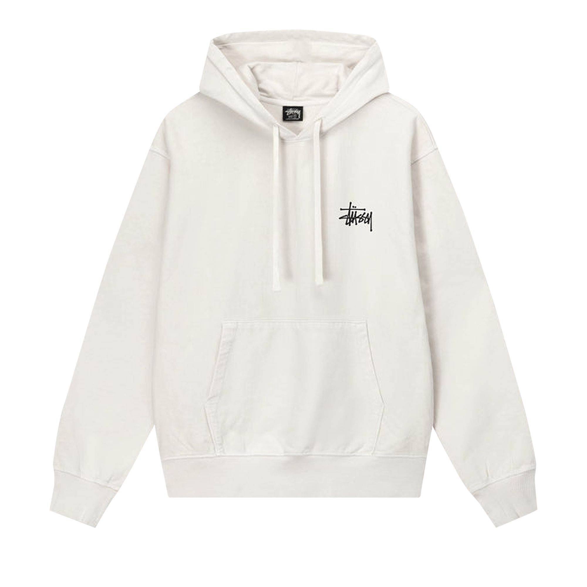 Stussy Basic Pigment Dyed Hoodie 'Natural' | White | Men's Size 2XL