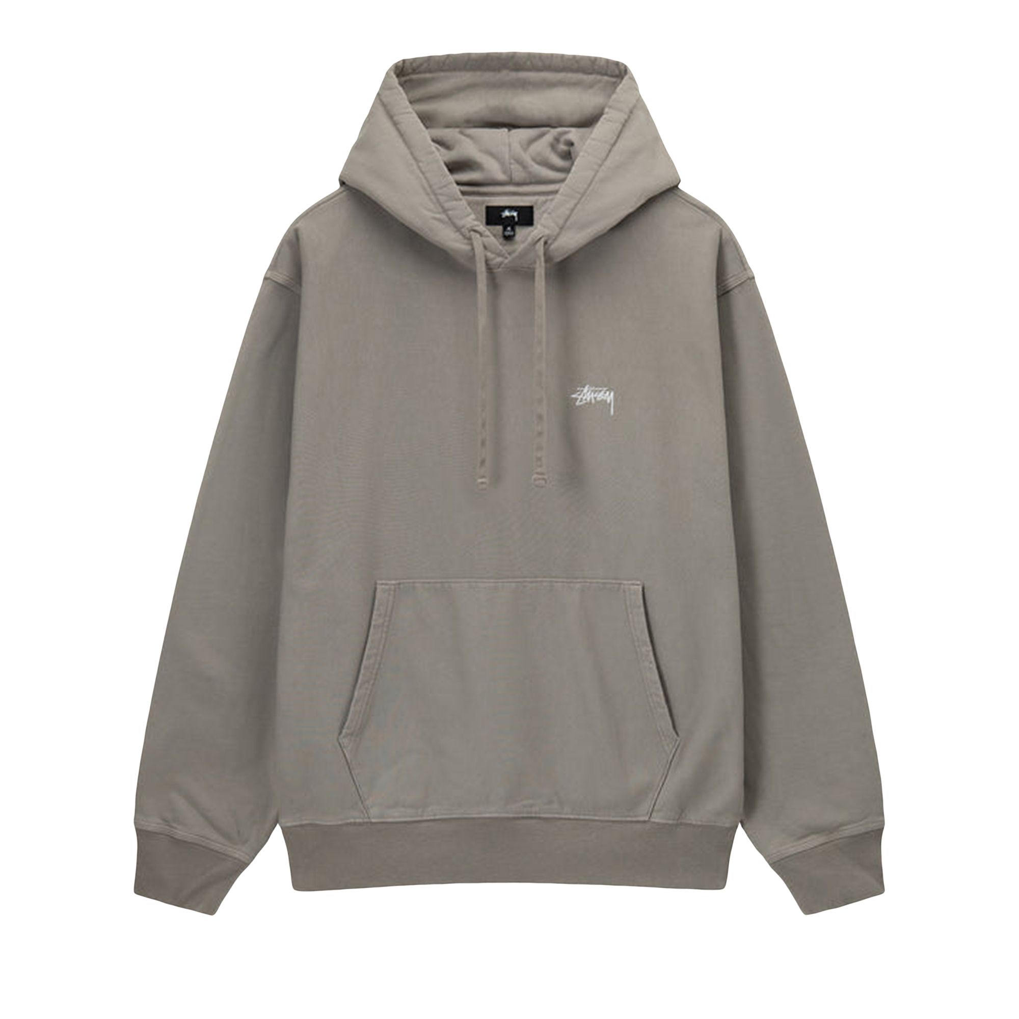 Stussy Overdyed Stock Logo Hoodie 'Sand' | Grey | Men's Size S
