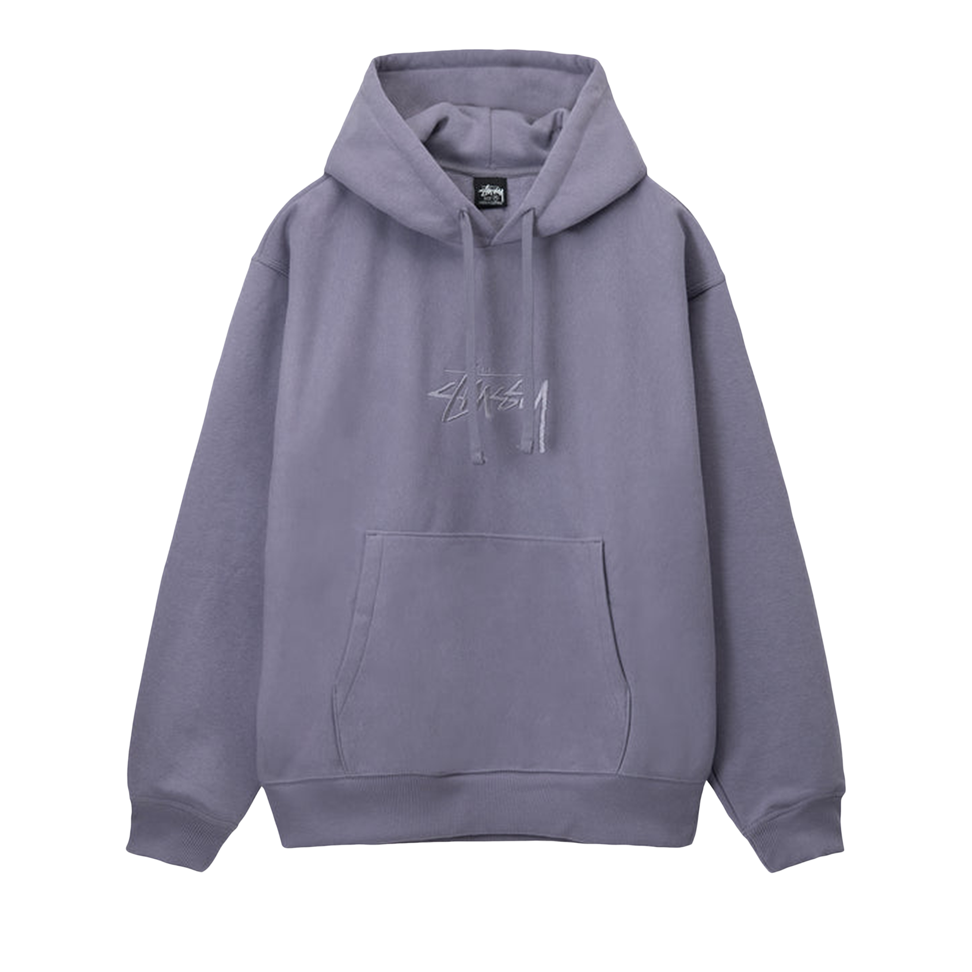 Pre-owned Stussy Stock Logo Applique Hoodie 'mauve' In Purple