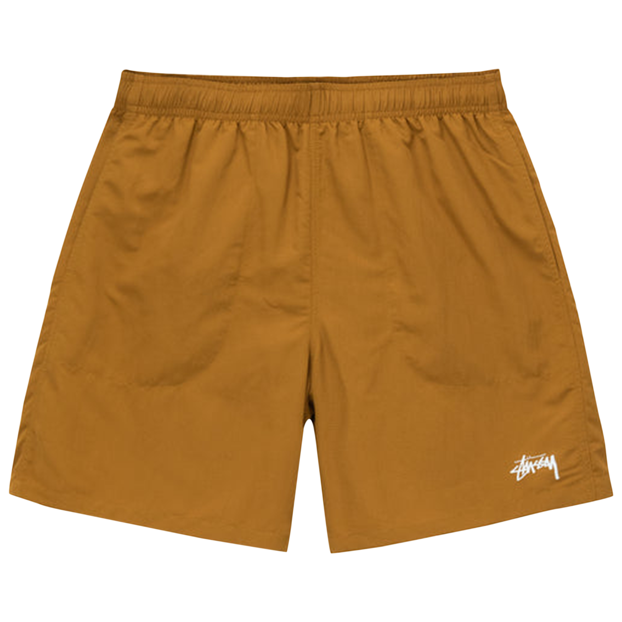 Pre-owned Stussy Stock Water Short 'cayote' In Brown