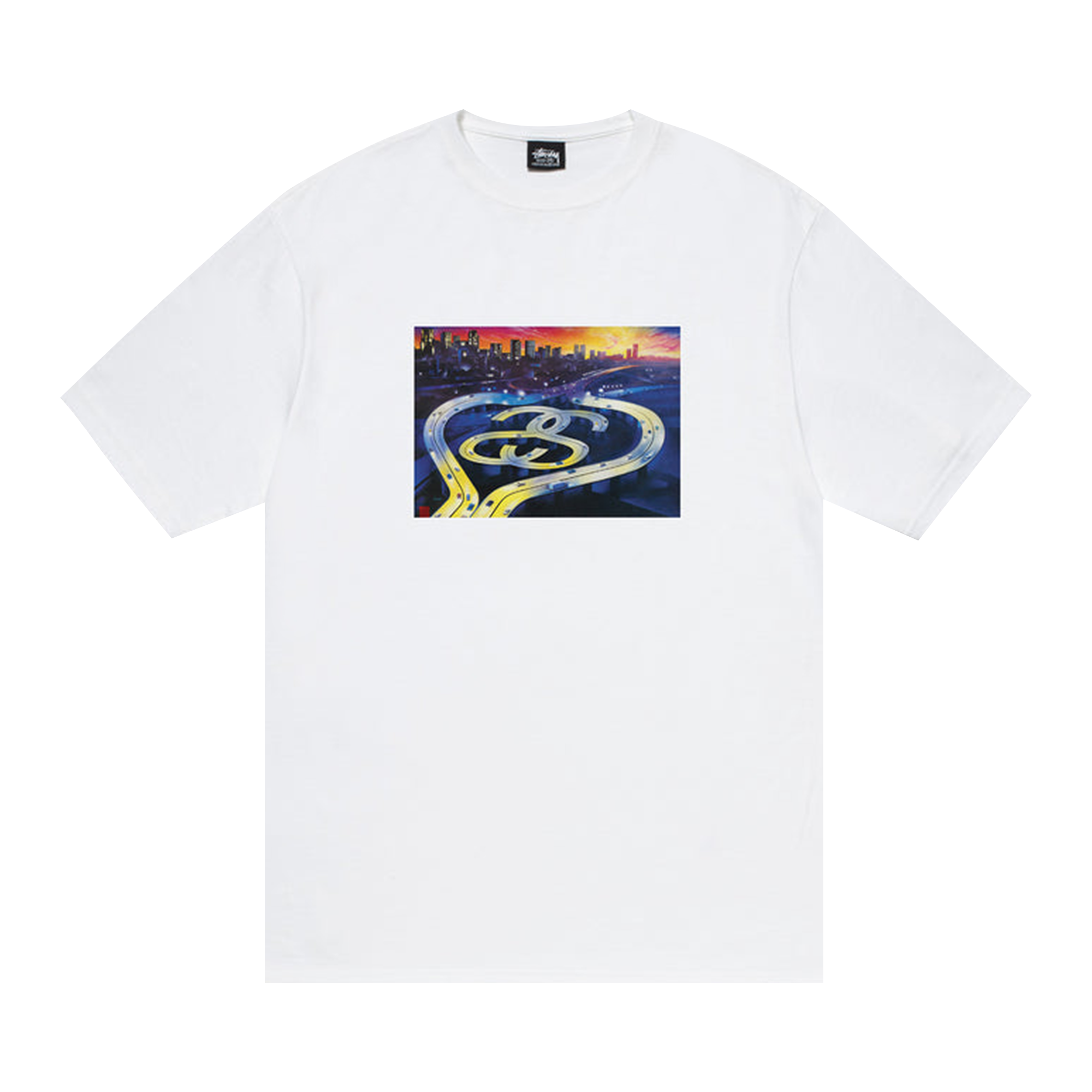 Pre-owned Stussy Ss Highway Tee 'white'
