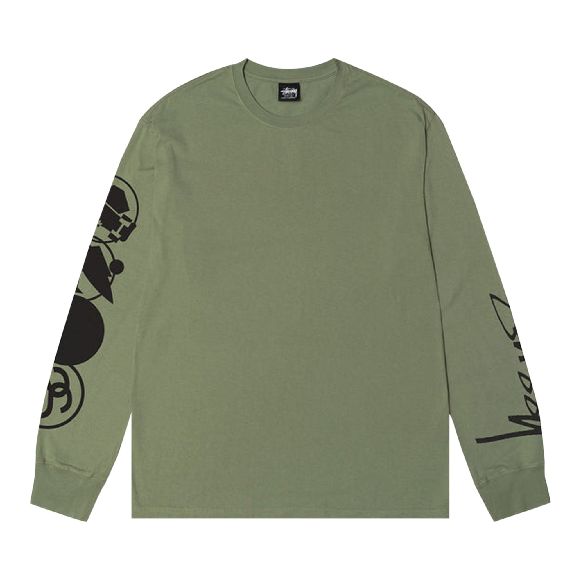 Click to view more detailed imagery on our partner's website Pre-owned Stussy Stacked Pigment Dyed Long-sleeve Tee 'artichoke' In Green