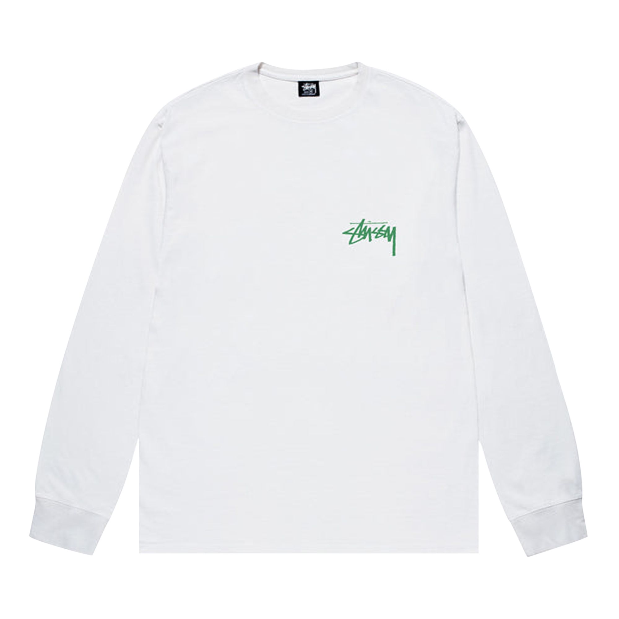 Stussy Landin Long-Sleeve Tee 'White' | Men's Size 2XL