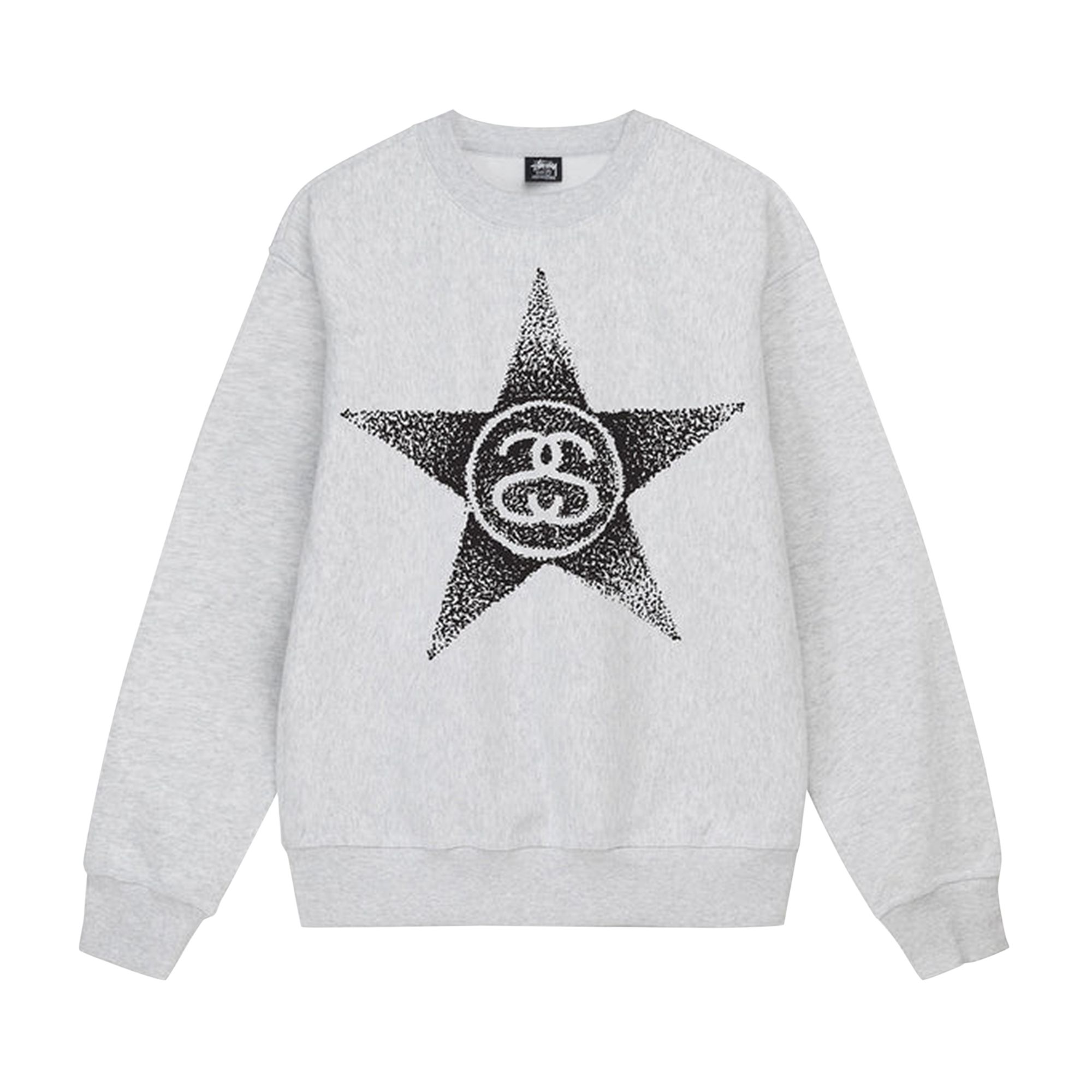 Stussy Stars Crew 'Ash Heather' | Grey | Men's Size S