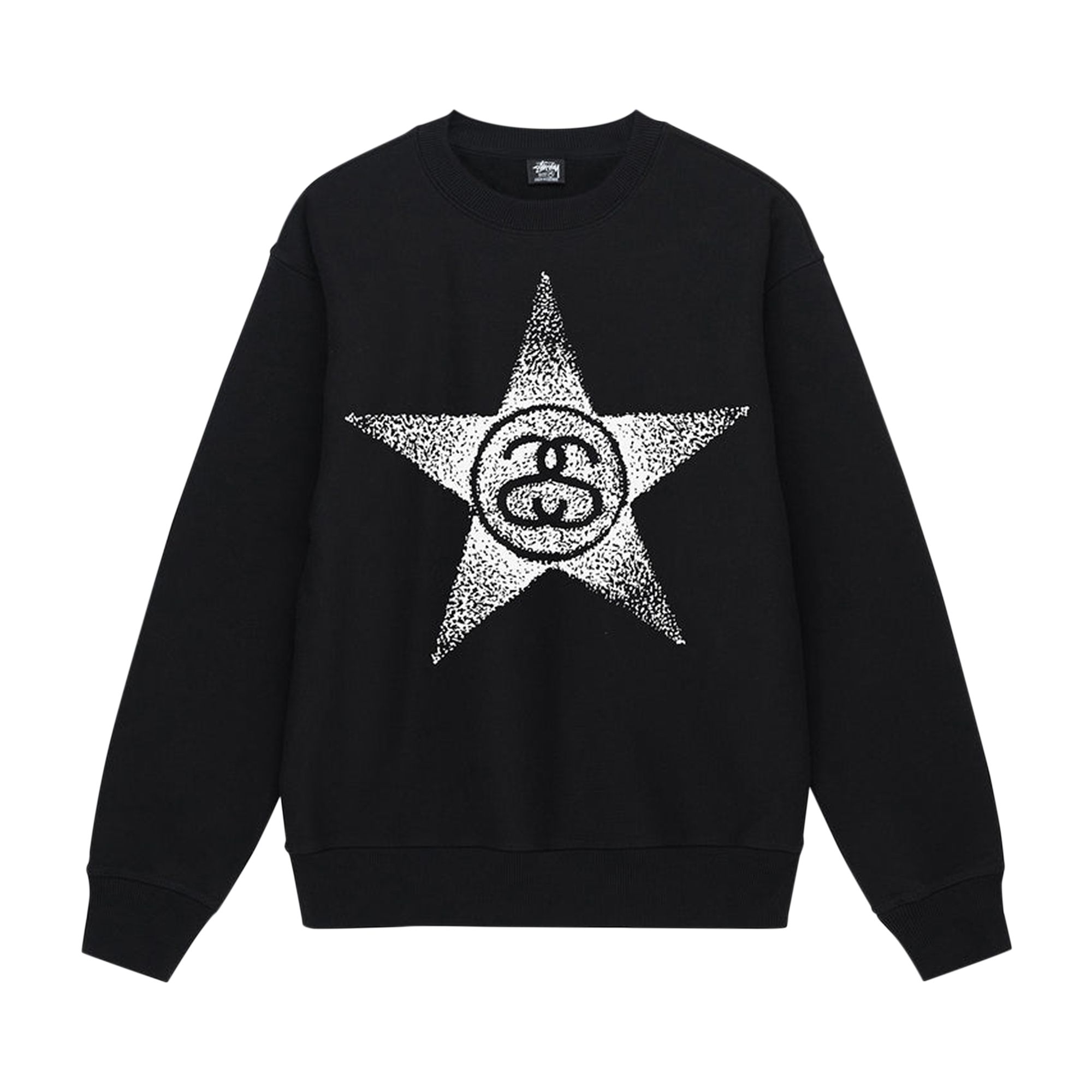 Pre-owned Stussy Stars Crew 'black'