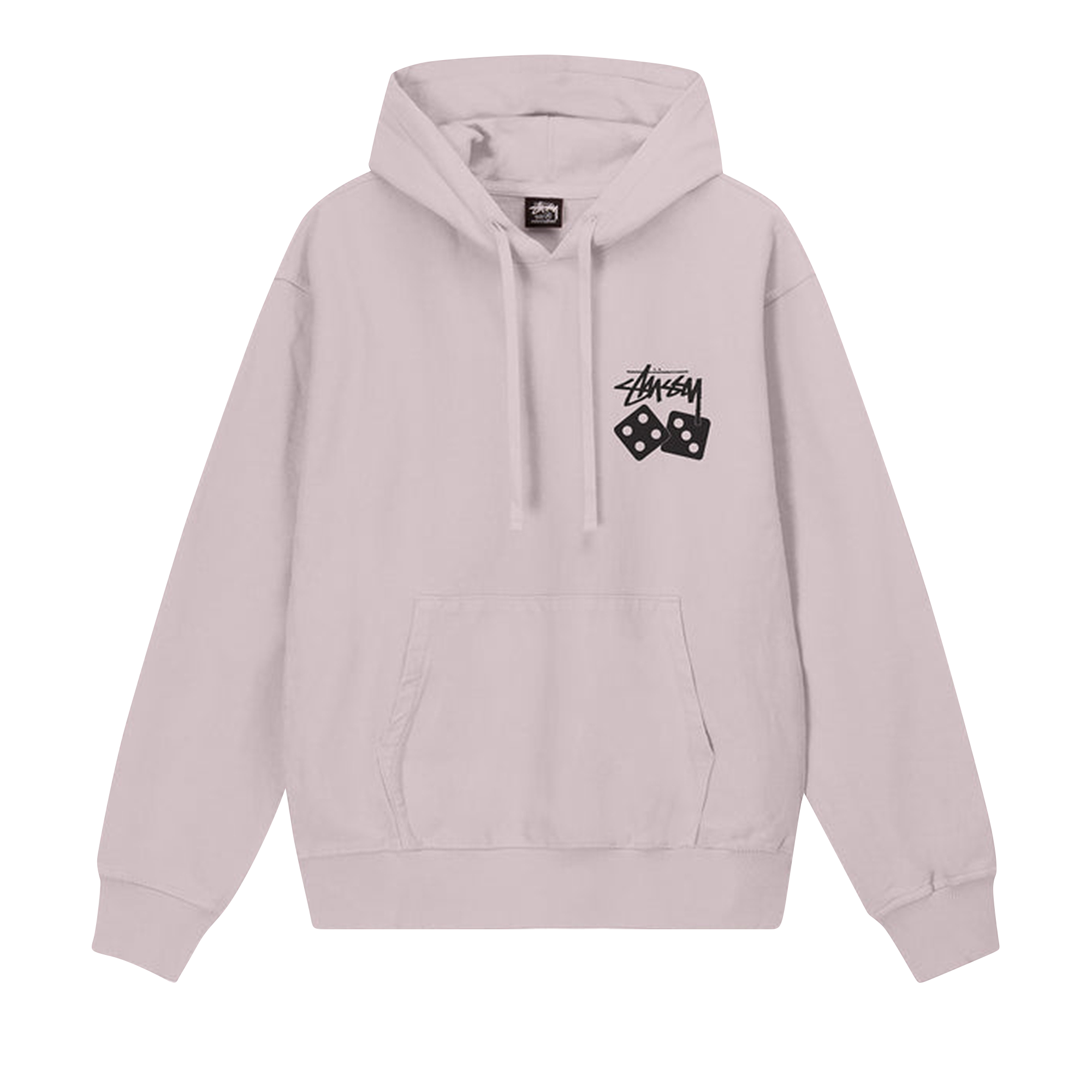 Pre-owned Stussy Dice Pigment Dyed Hoodie 'blush' In Purple