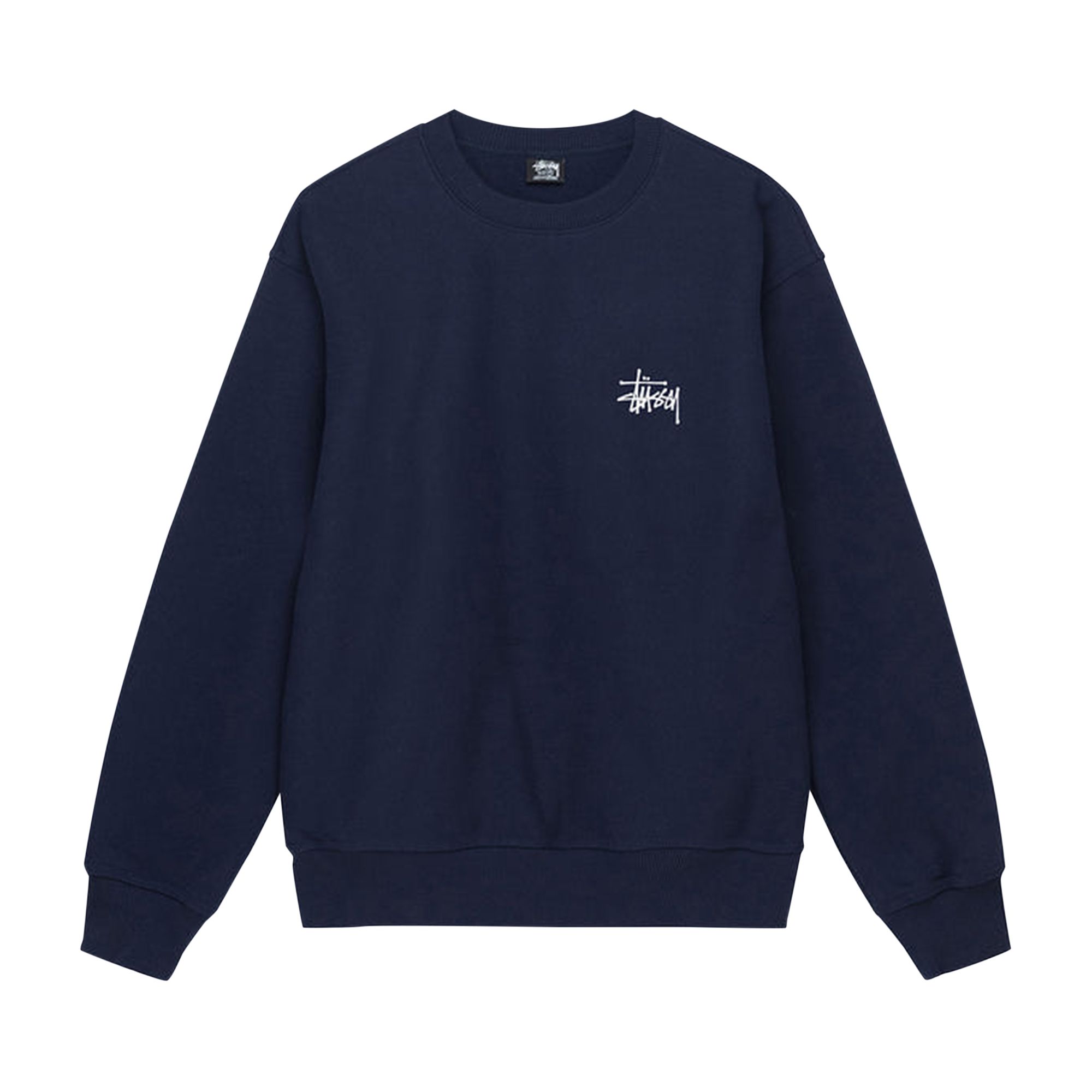 Stussy Basic Crew 'Navy' | Blue | Men's Size XL