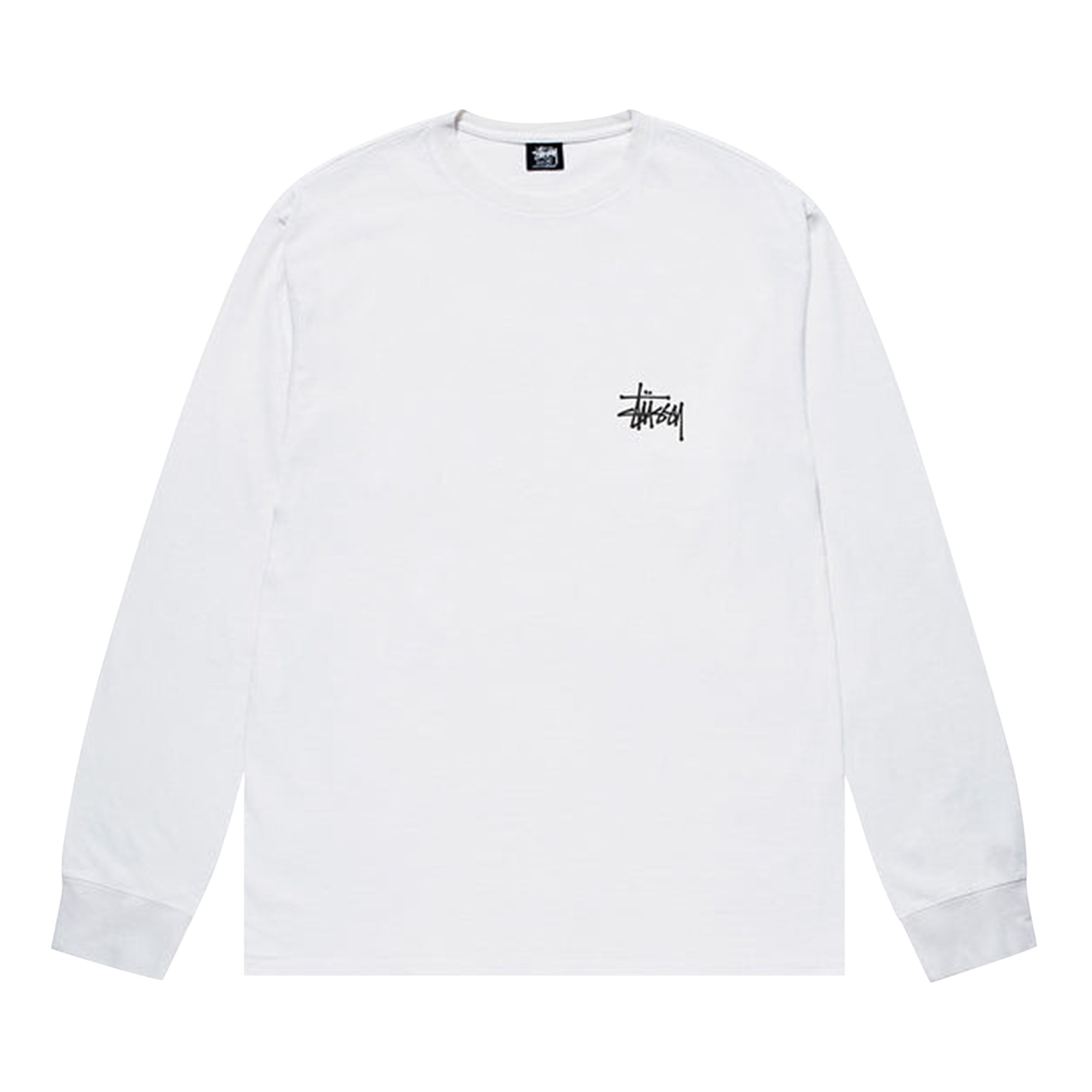 Stussy Basic Long-Sleeve Tee 'White' | Men's Size M