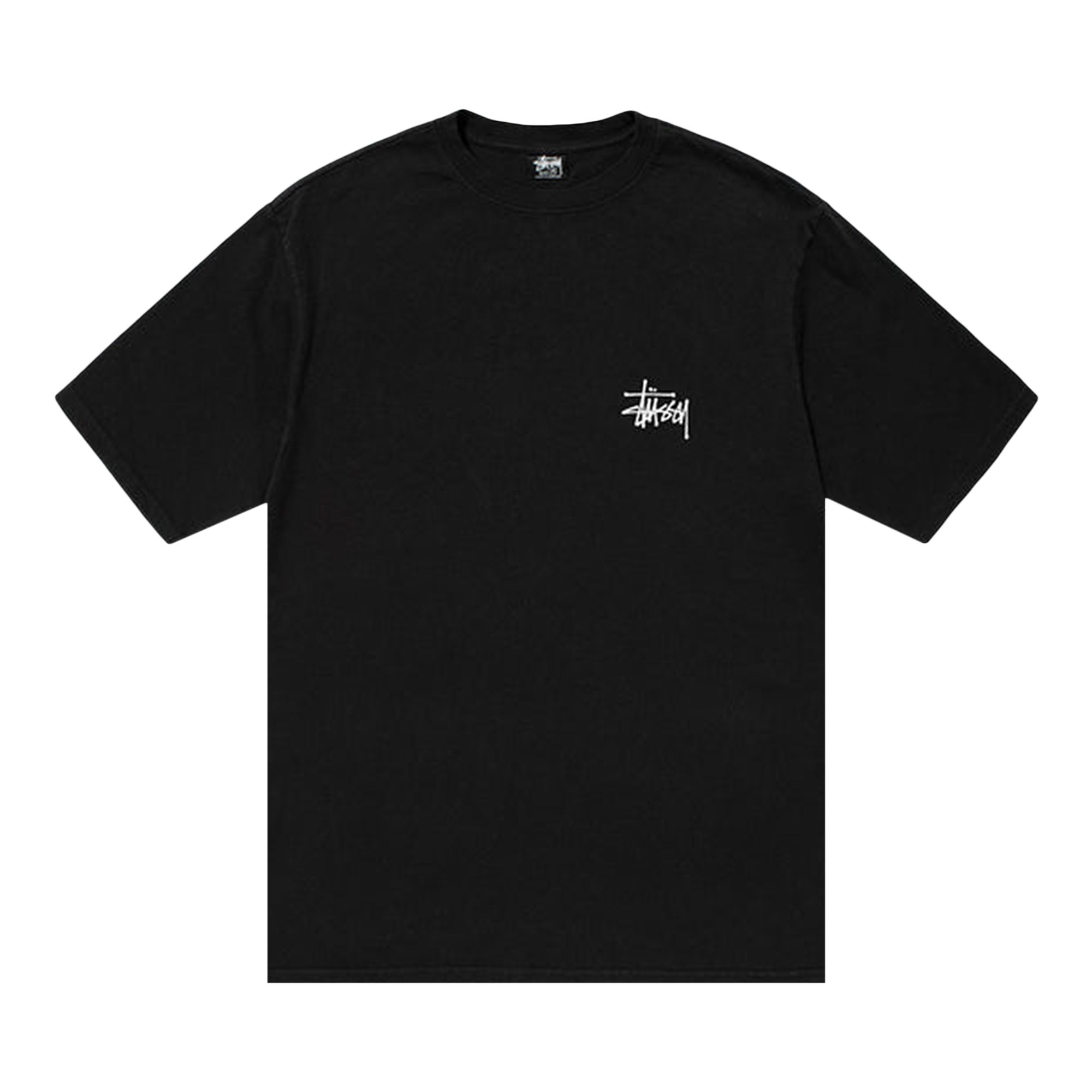 Stussy Basic Pigment Dyed Tee 'Black' | Men's Size M