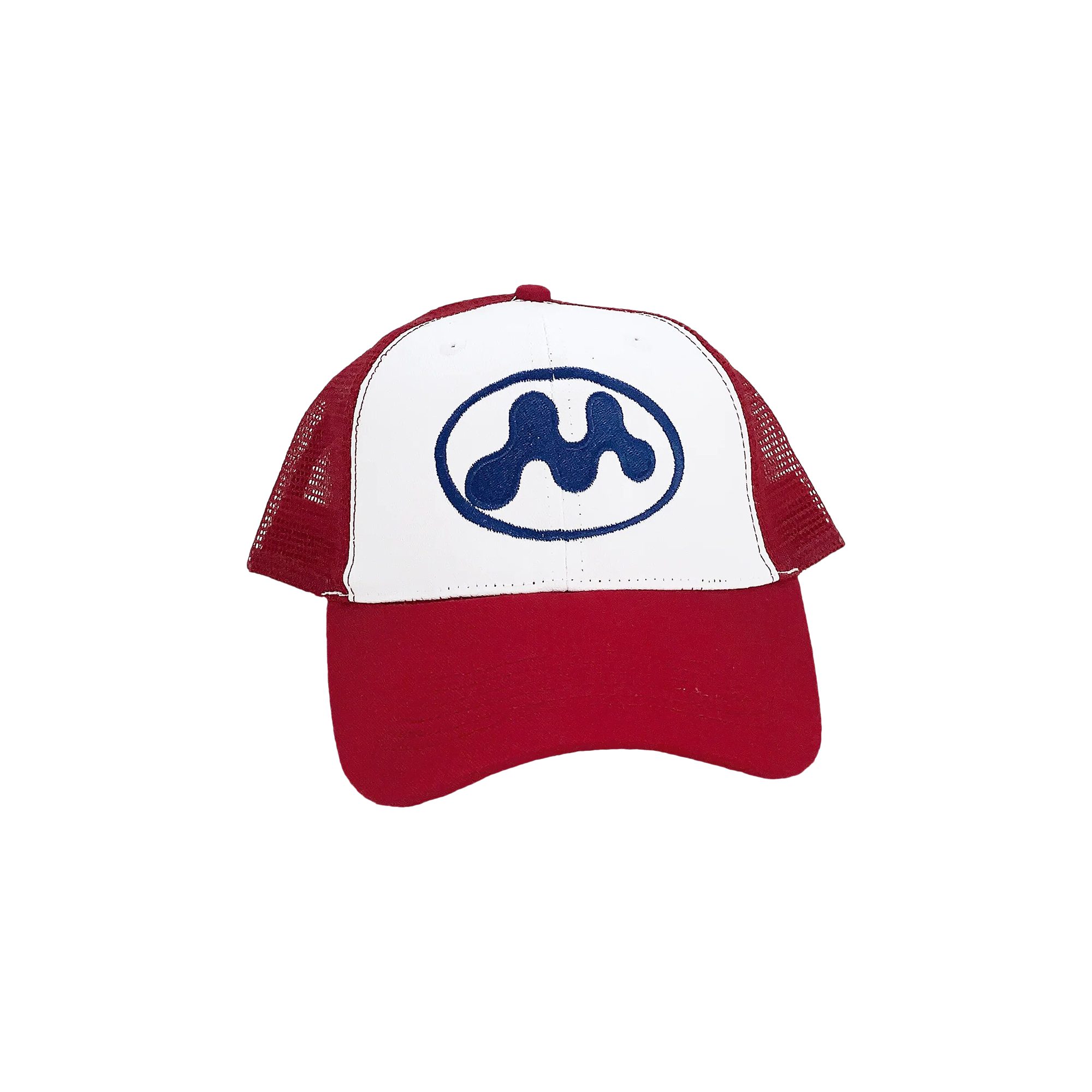 Pre-owned Mowalola Puff Puff Trucker Hat 'red'