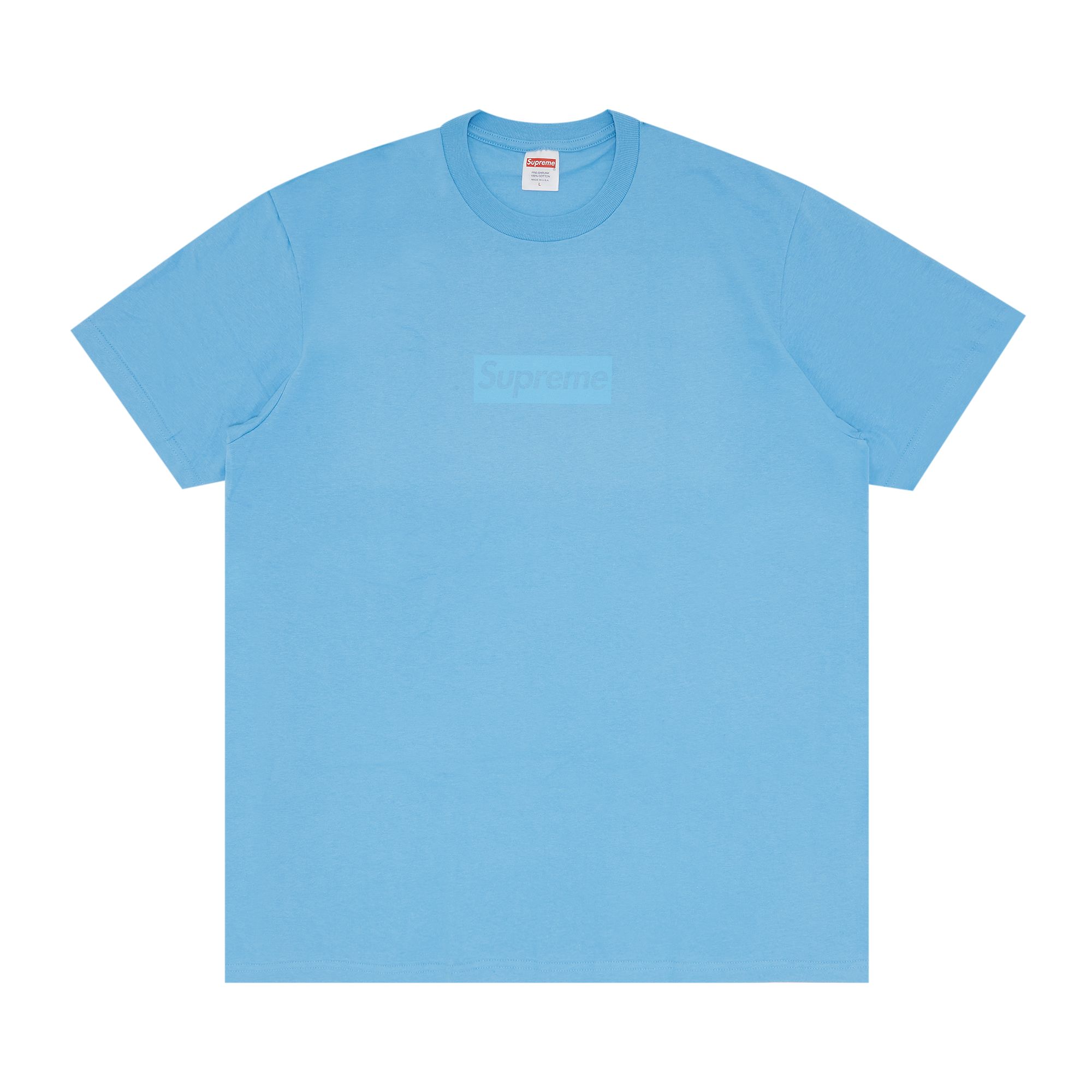 Pre-owned Supreme Tonal Box Logo Tee 'bright Blue'