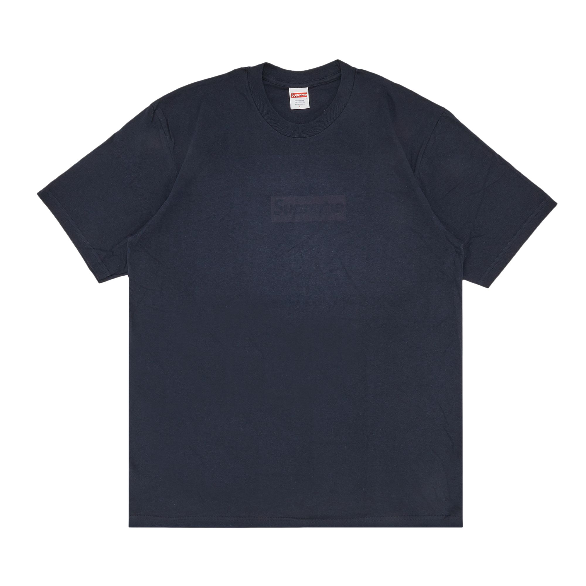 SUPREME SUPREME TONAL BOX LOGO TEE 'NAVY'