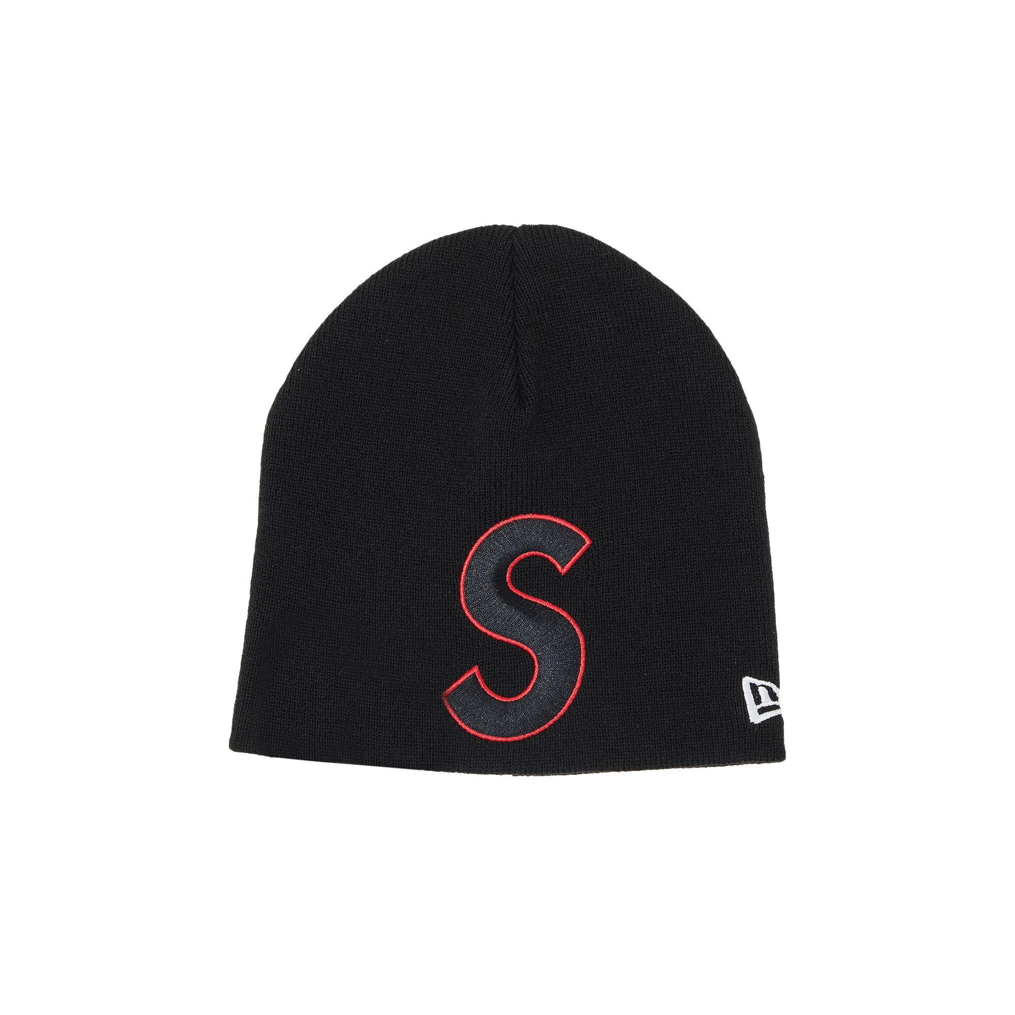 Pre-owned Supreme X New Era S Logo Beanie 'black'