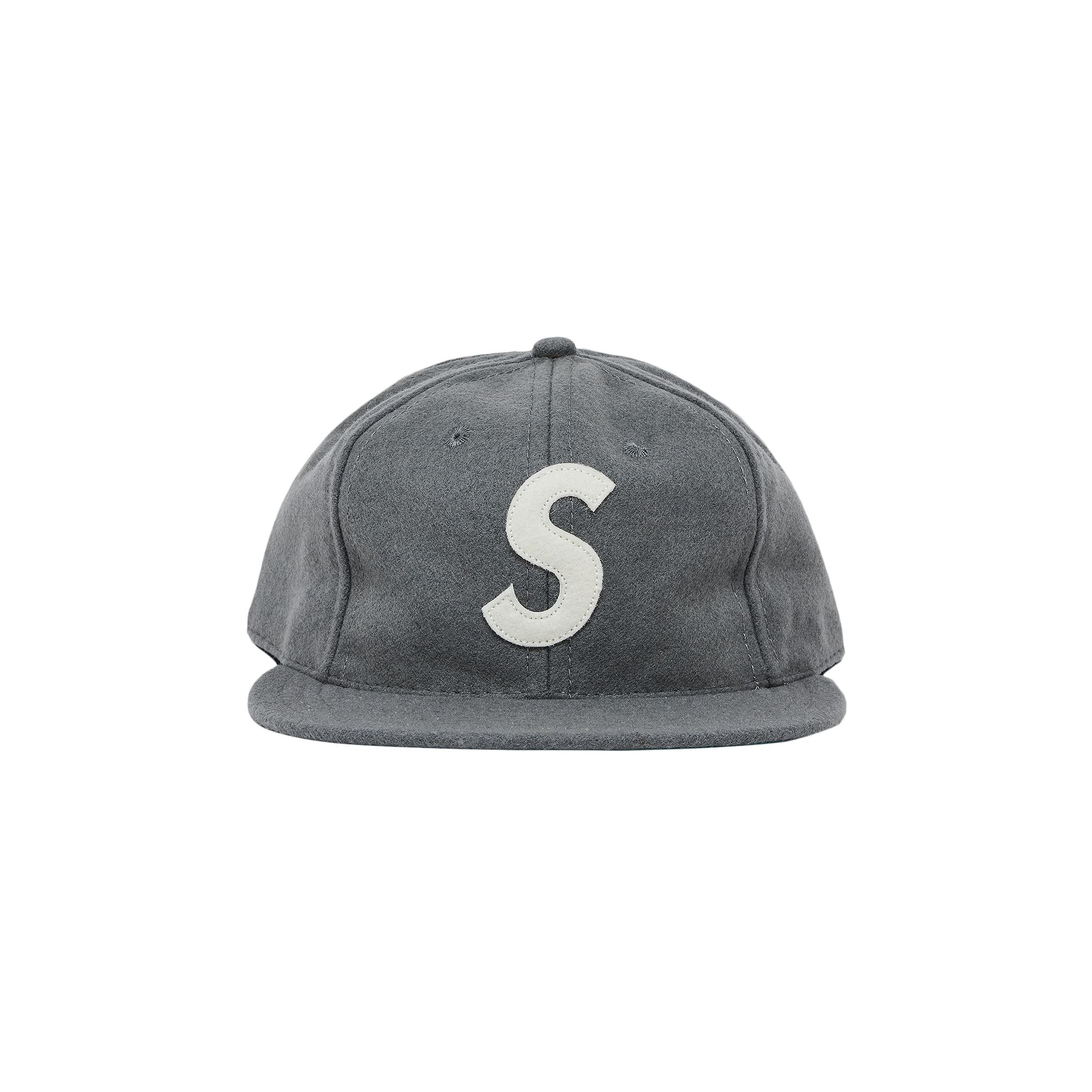 SUPREME SUPREME X EBBETS S LOGO FITTED 6-PANEL 'GREY'