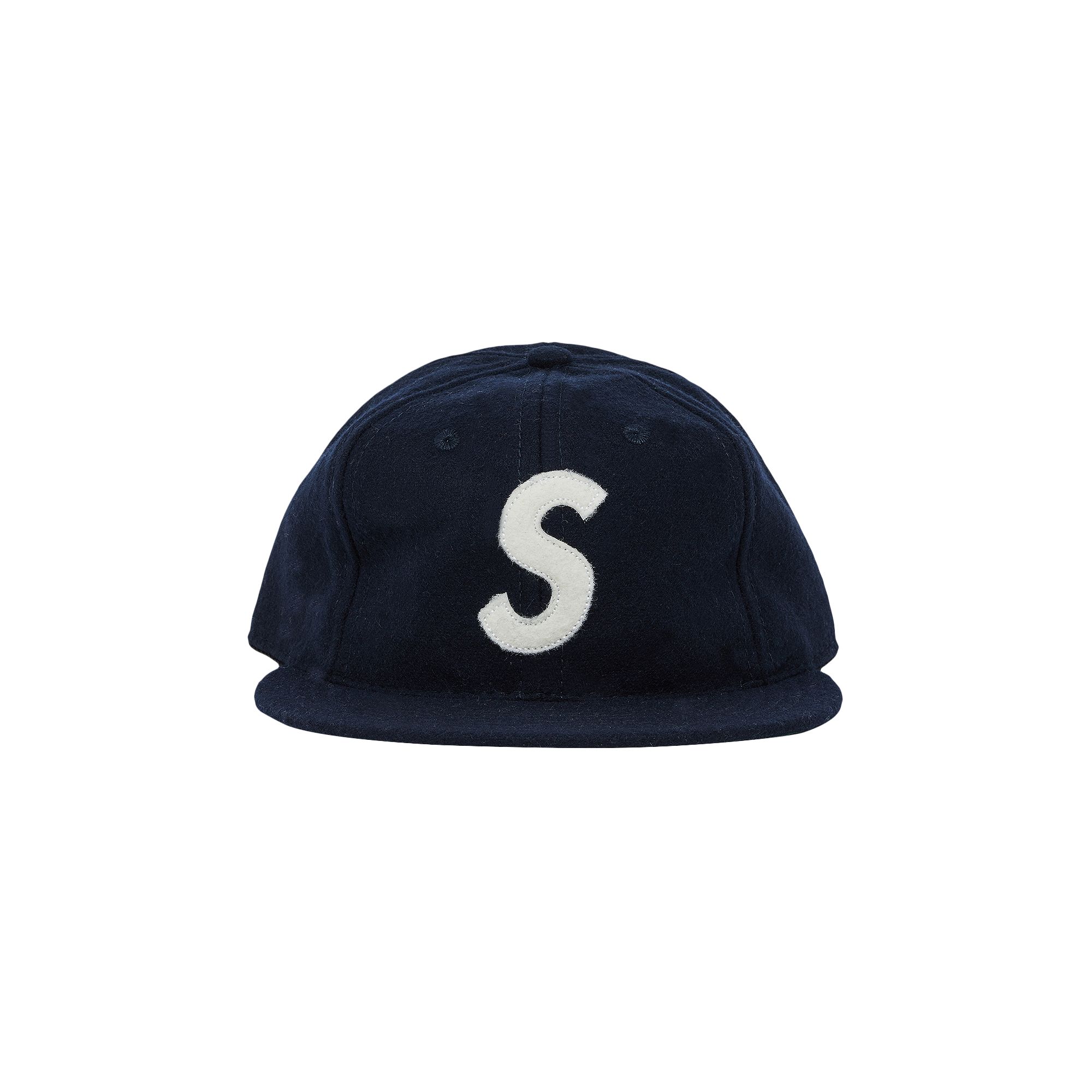 SUPREME SUPREME X EBBETS S LOGO FITTED 6-PANEL 'NAVY'