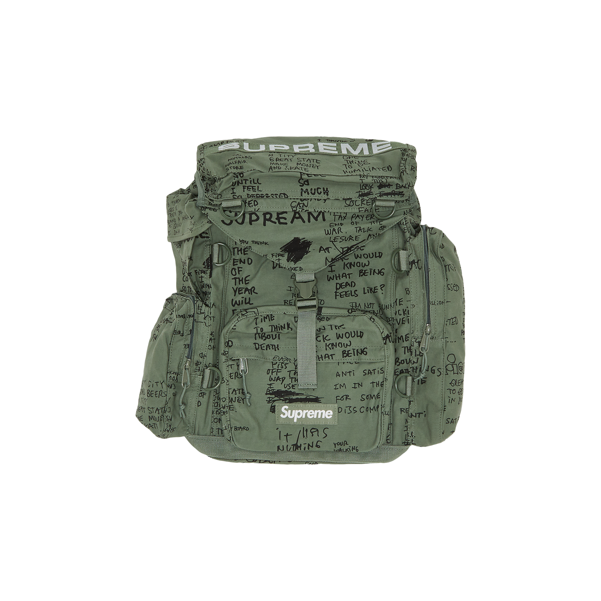 Pre-owned Supreme Field Backpack 'olive Gonz' In Green