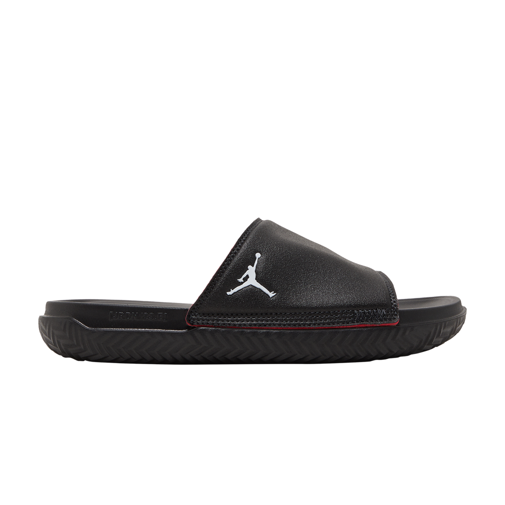 Pre-owned Air Jordan Jordan Play Slide 'black University Red'
