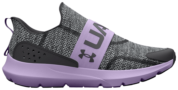 Under Armour Surge 3 Slip GS Jet Grey Nebula Purple