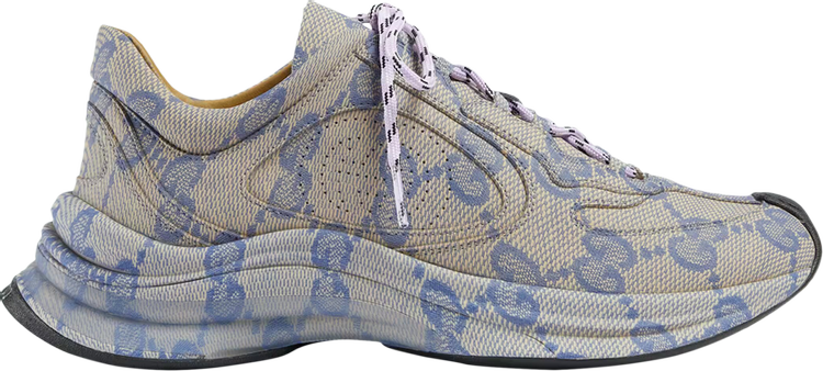 Gucci Wmns Run Sneaker 'Beige Blue Monogram'
