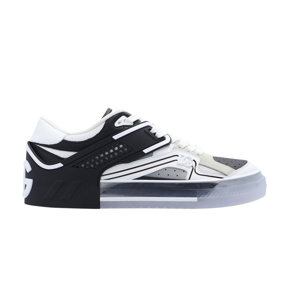 Pre-owned Dolce & Gabbana Custom 2.zero Low 'black Silver' | Men's Size 42