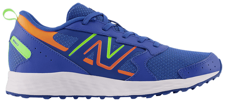 New Balance Fresh Foam 650 Big Kid Wide Cobalt Blaze Orange