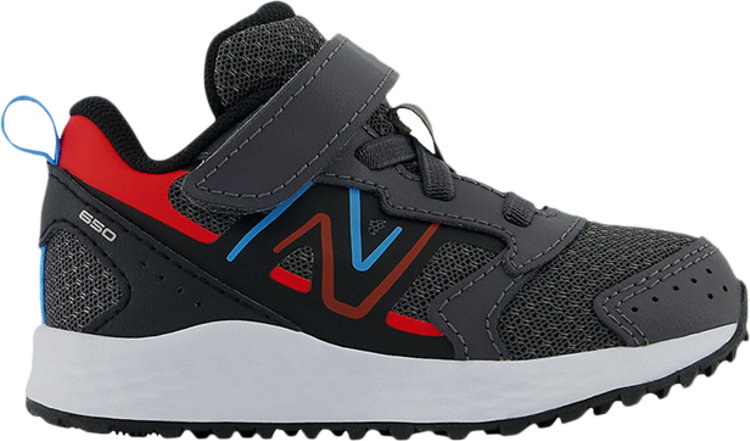 Fresh Foam 650 Bungee Lace Top Strap Toddler X-Wide 'Magnet Neo Flame'