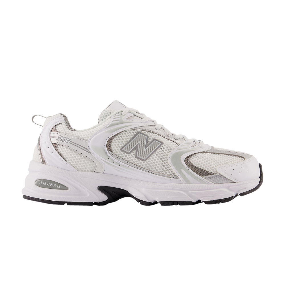 Pre-owned New Balance 530 'white Metallic Silver'