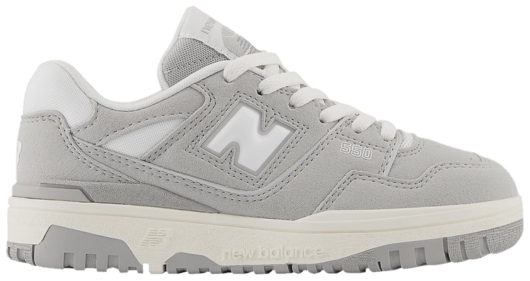 New Balance 550 Little Kid Suede Pack   Concrete