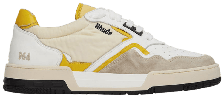 スニーカー Rhude RHPS23FO06604036 RHUDE RACING Sneakers Buy Rhude Racing Sneaker 'White Mustard' - RHPS23FO06604036