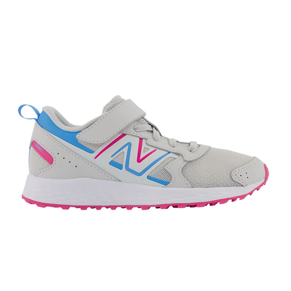 Fresh Foam 650 Bungee Lace Top Strap Big Kid Wide 'Summer Fog Hi-Pink' - YT650GP1-W