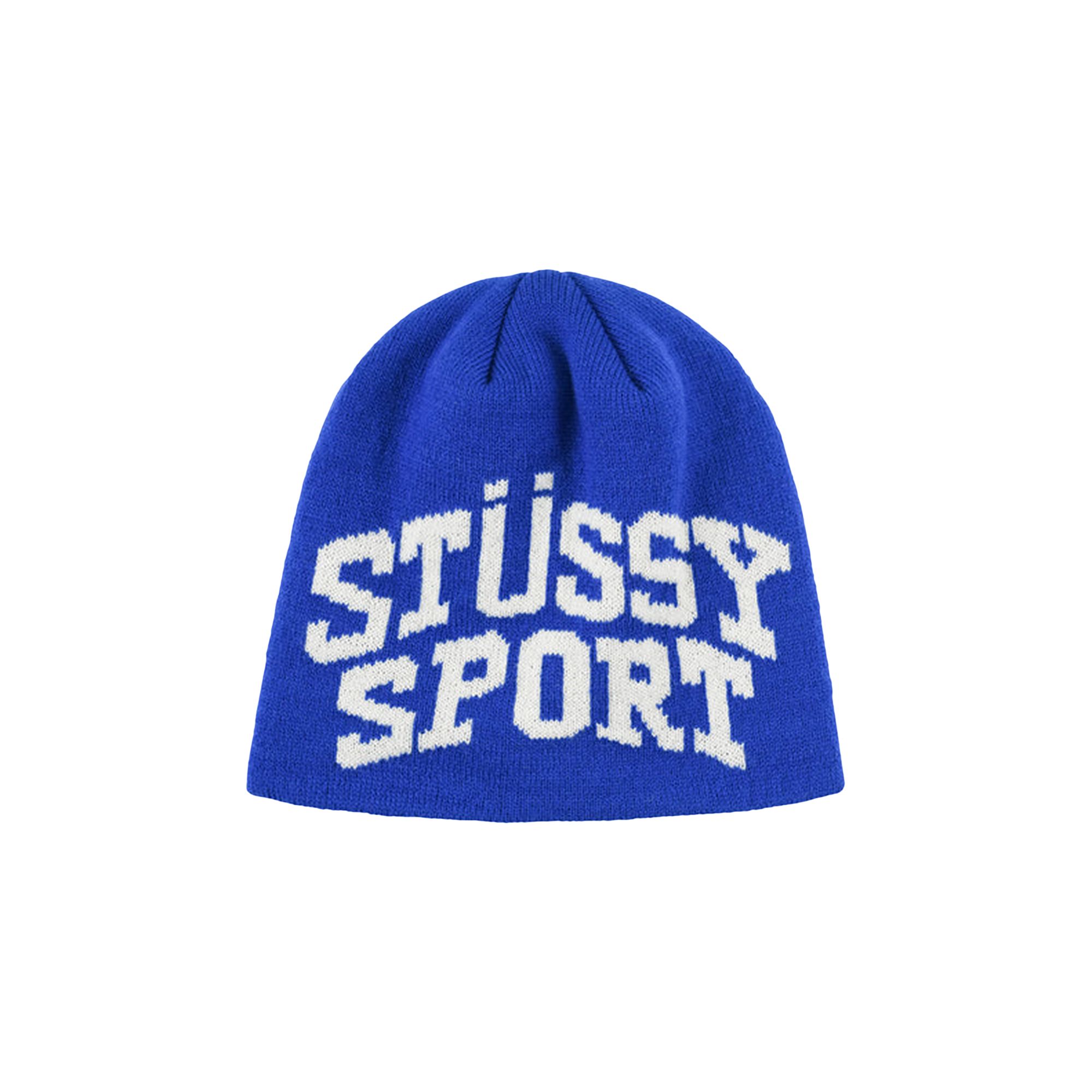 Pre-owned Stussy Sport Jacquard Skullcap Beanie 'blue' | Men's Size Onesize