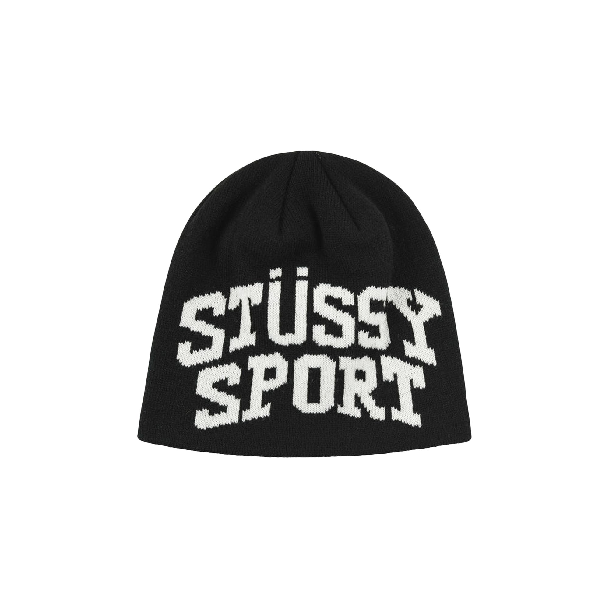 Pre-owned Stussy Sport Jacquard Skullcap Beanie 'black' | Men's Size Onesize