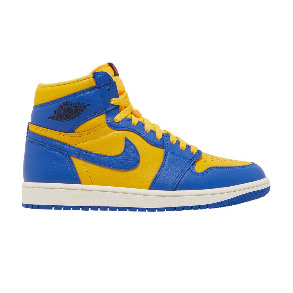 Pre-owned Air Jordan Wmns 1 Retro High Og 'reverse Laney' In Yellow