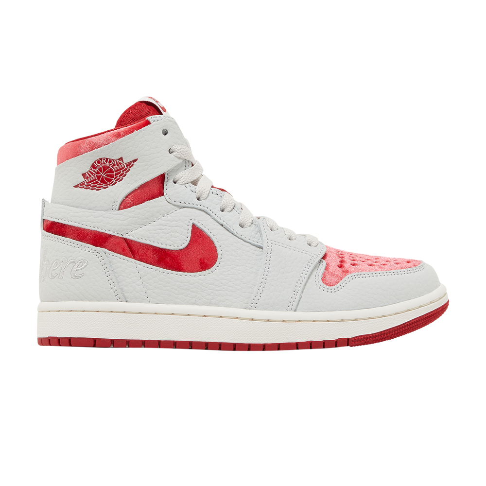 Pre-owned Air Jordan Wmns  1 High Zoom Comfort 2 'valentine's Day' In White