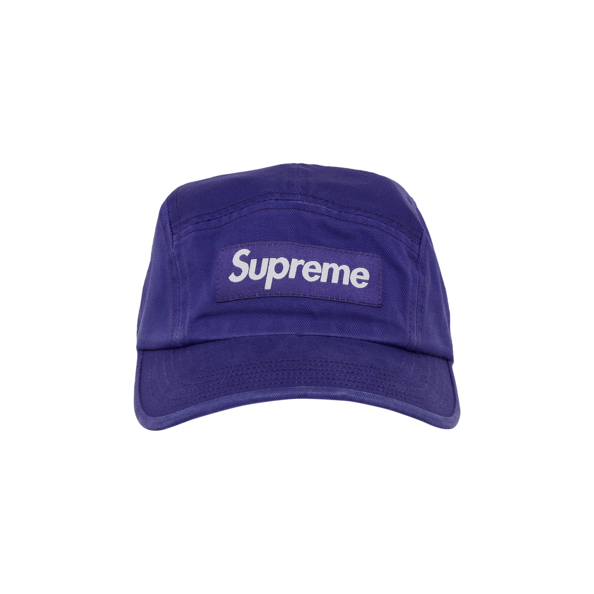 Pre-owned Supreme Washed Chino Twill Camp Cap 'purple'