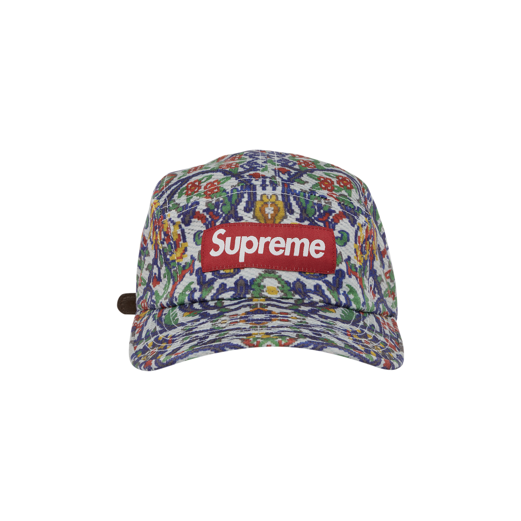 Pre-owned Supreme Washed Chino Twill Camp Cap 'tapestry' In Multi-color
