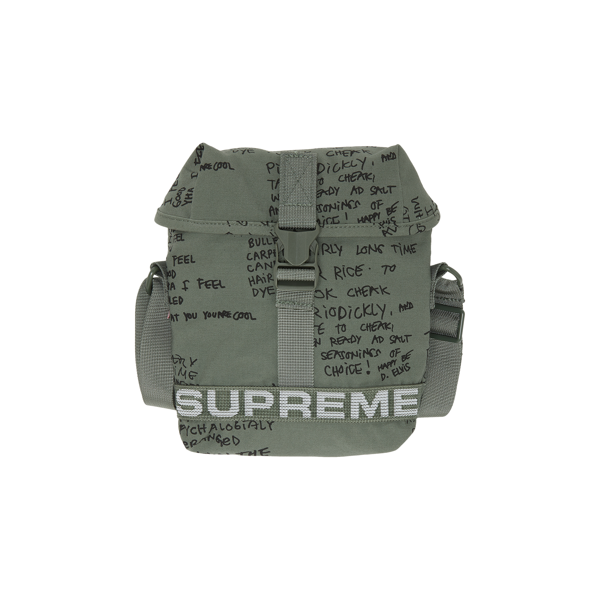 Pre-owned Supreme Field Side Bag 'olive Gonz' In Green