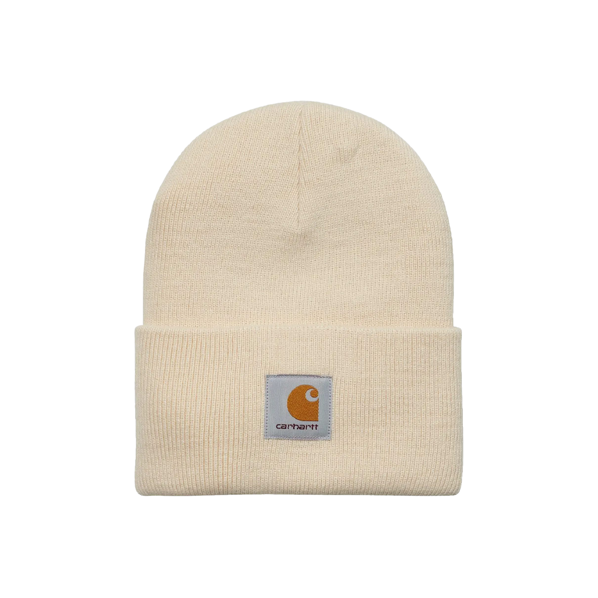 Pre-owned Carhartt Wip Acrylic Watch Hat 'calico' In Cream
