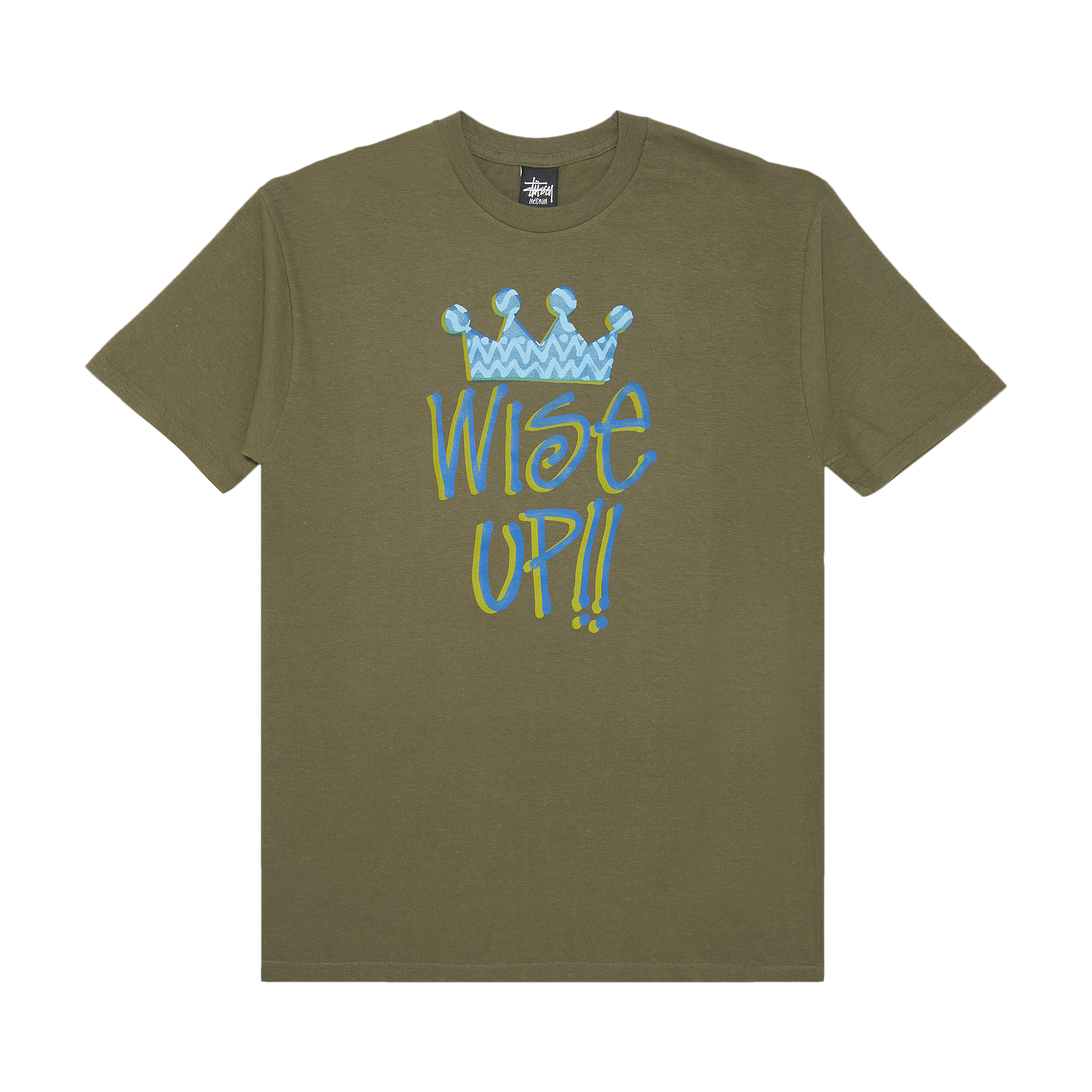Pre-owned Stussy Wise Up Tee 'olive' In Green