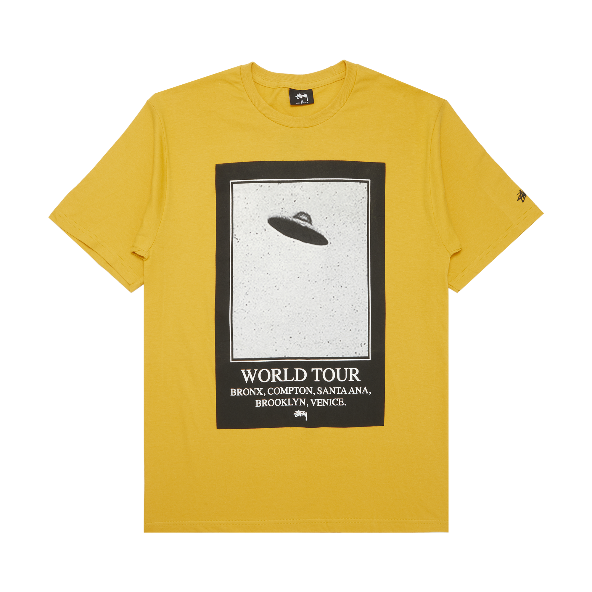 Pre-owned Stussy Unidentified Wt Tee 'mustard' In Yellow