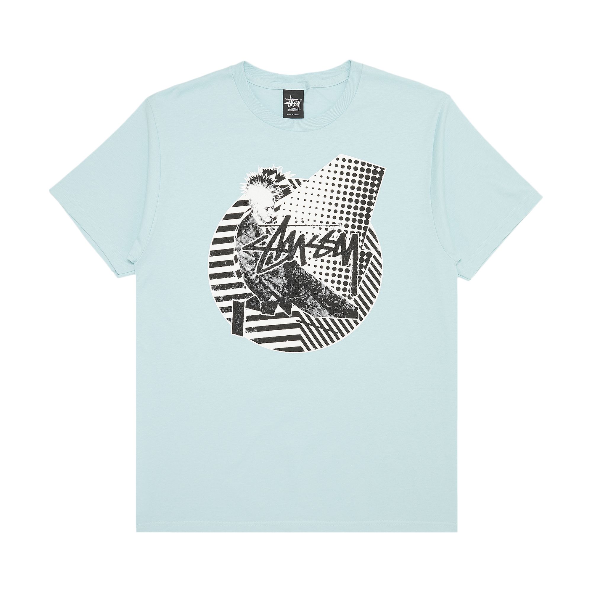 Pre-owned Stussy Punk Mix Tee 'light Blue'