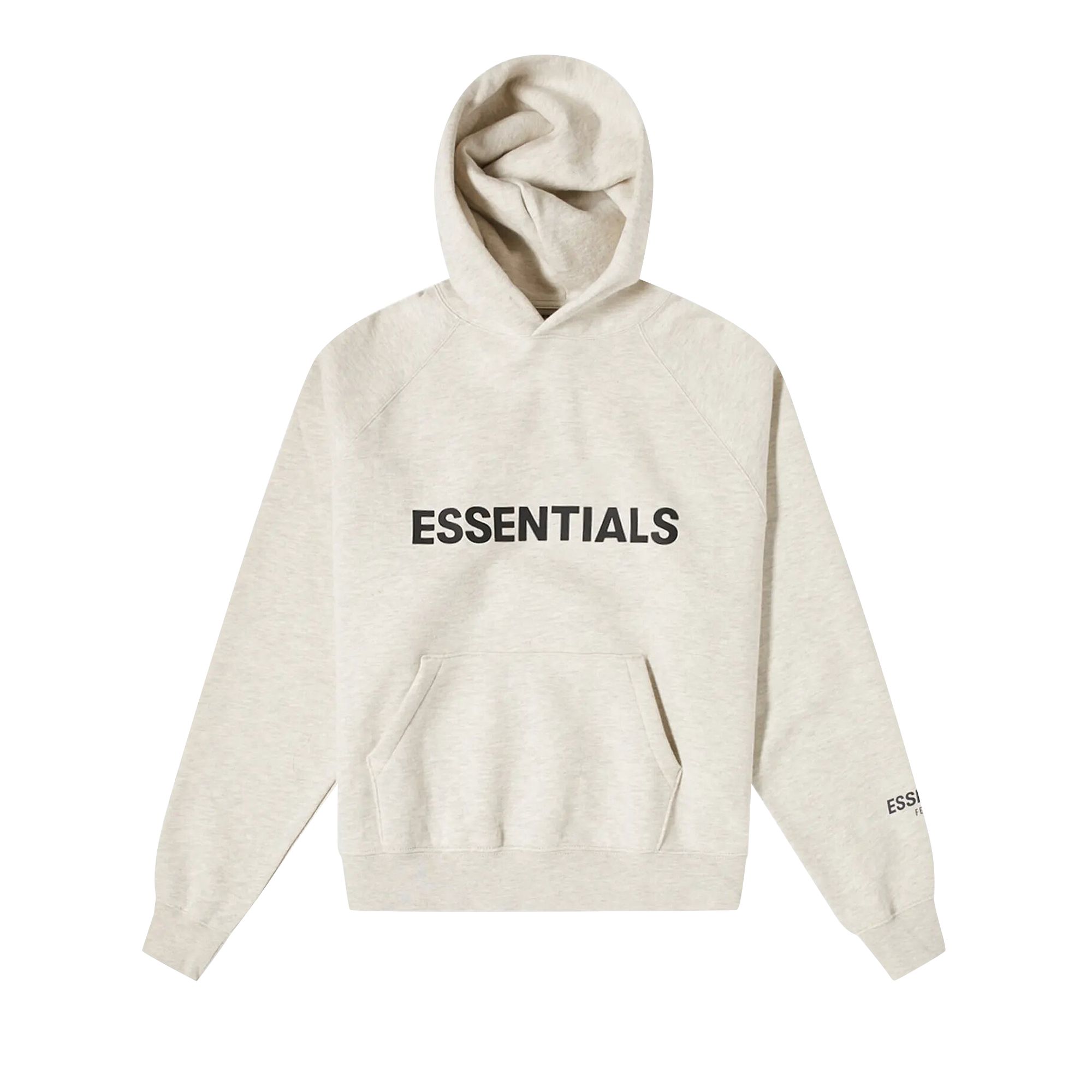 Pre-owned Essentials Fear Of God Hoodie 'oatmeal' In Grey
