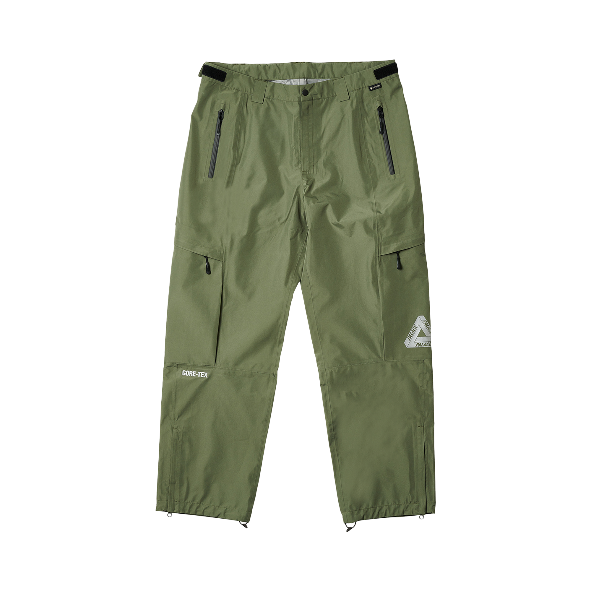 Pre-owned Palace Gore-tex Cargo Bottoms 'olive' In Green