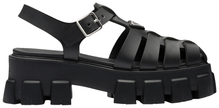 Prada Wmns Foam Rubber Sandal 'Black'