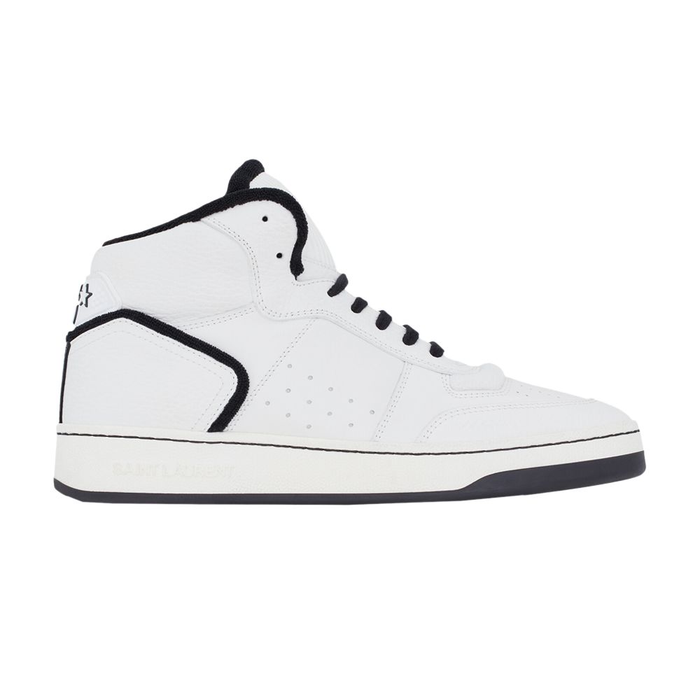 Pre-owned Saint Laurent Wmns Sl-80 Mid 'optical White Black' | Women's Size 38.5