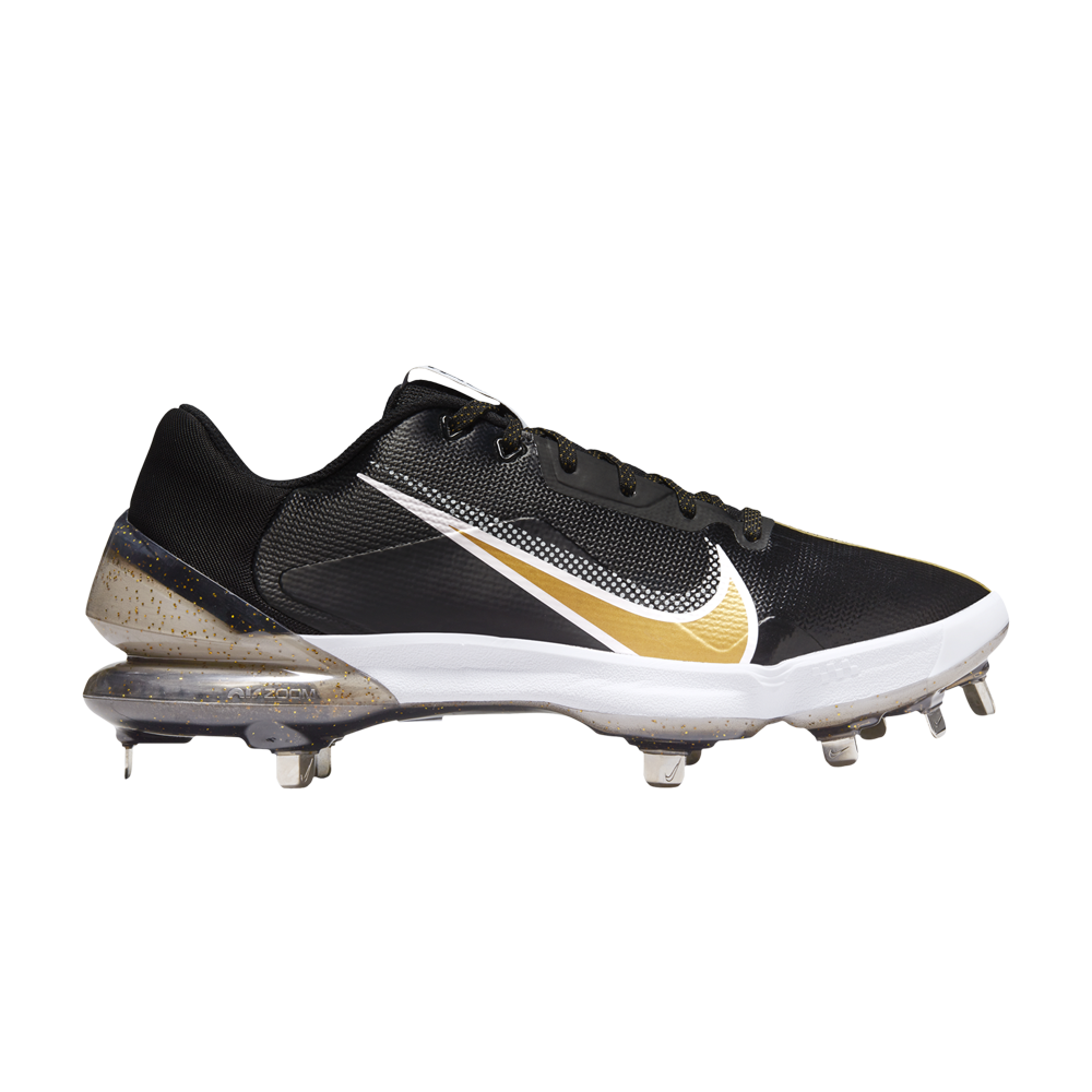 Pre-owned Nike Force Zoom Trout 7 Pro 'black Metallic Gold'