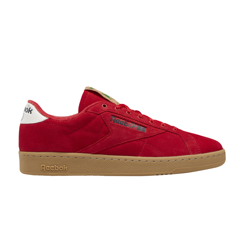 Pre-owned Reebok Club C 85 Grounds 'dart Board - Vector Red'